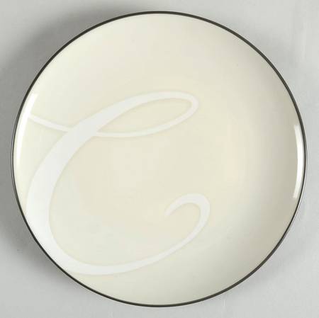 Colorwave Graphite Accent Salad Plate Mono "C"