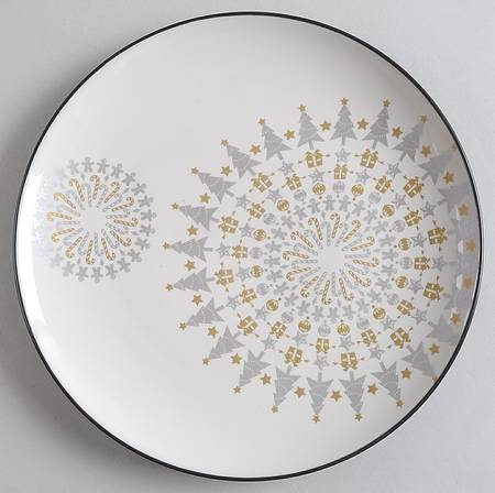 Colorwave Graphite Holiday Salad Plate