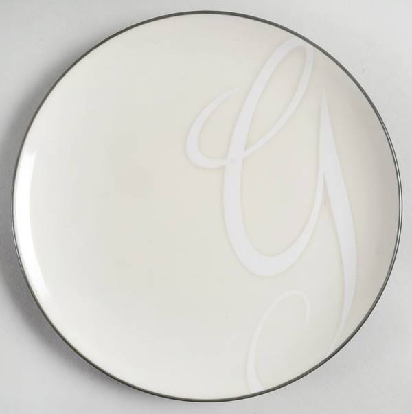 Colorwave Graphite Accent Salad Plate Mono "G"