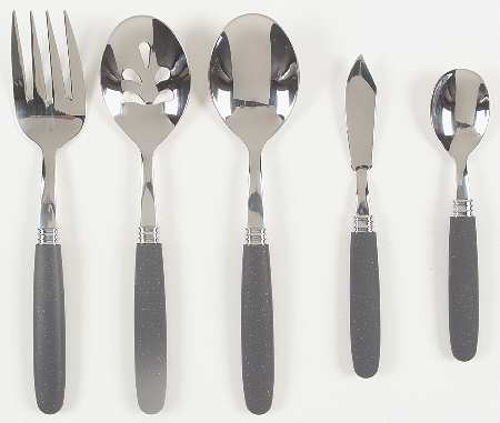 Colorwave Graphite (5 Piece) Flatware Serving Set