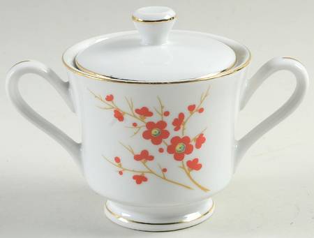 Ruby Sugar Bowl & Lid