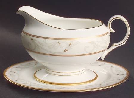 Marteza Gravy Boat & Underplate (Relish/Butter)