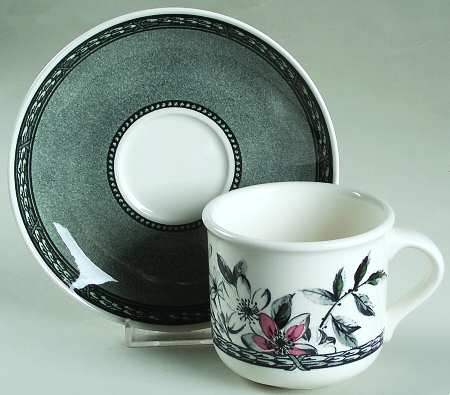 Mademoiselle Flat Cup & Saucer Set