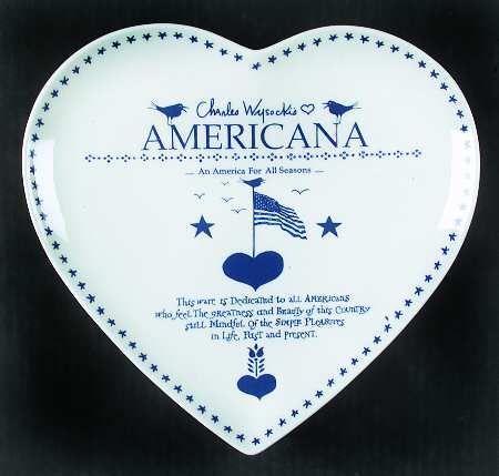 Americana Heart Shaped Dish