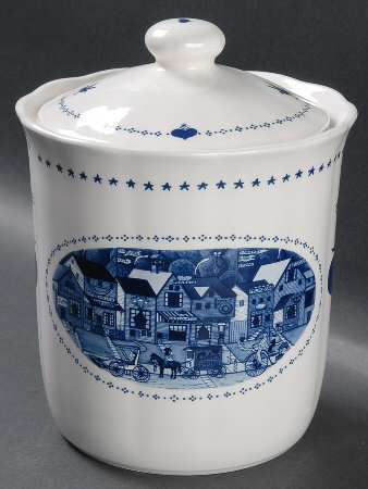 Americana Cookie Jar & Lid