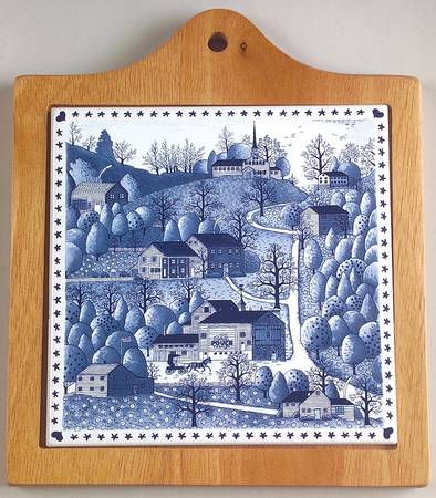 Americana Wood Frame Trivet