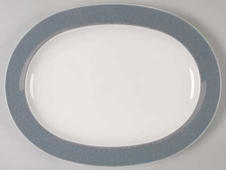 Ambience Charcoal 14" Oval Serving Platter