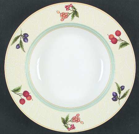 Jolie Fleur Large Rim Soup Bowl