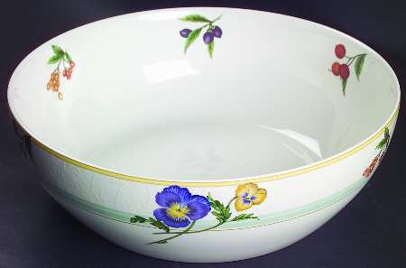 Jolie Fleur 10" Large Salad Serving Bowl