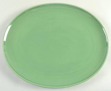Solid Color Fern Green 14" Oval Serving Platter