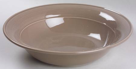 Solid Color Taupe 9" Round Vegetable Bowl