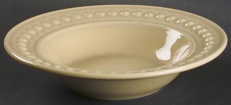 Del Mar Sand Beige Large Rim Soup Bowl