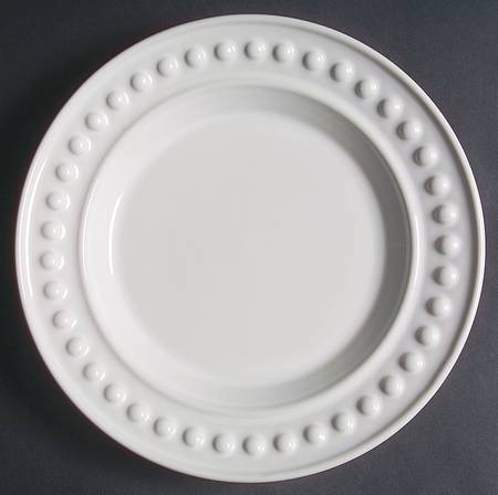 Del Mar Pearl White Salad Plate