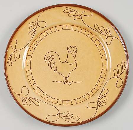 Rustic Rooster Salad Plate