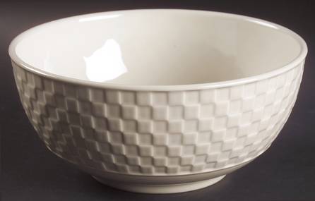 Check Mates Oyster 8" Round Vegetable Bowl