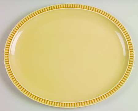 Check Mates Wheat 14" Oval Serving Platter