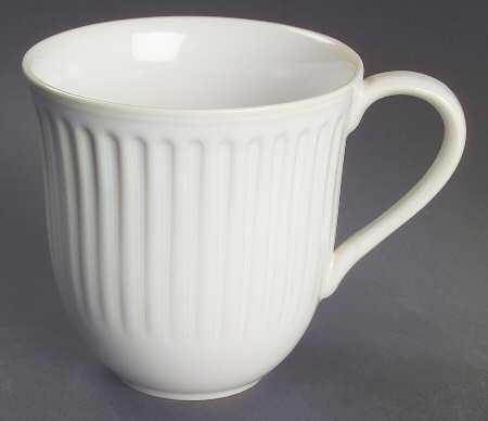 Vista Del Sol Linen White Mug