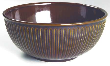 Vista Del Sol Mahogony Brown 8" Round Vegetable Bowl