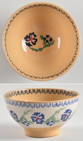 Pansy Fruit/Dessert (Sauce) Bowl