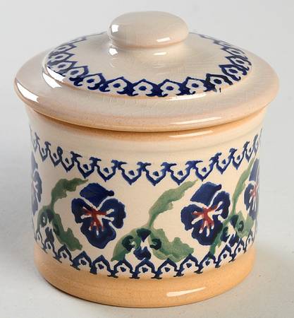 Pansy Sugar Bowl & Lid