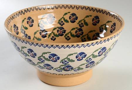 Pansy 9" Salad Serving Bowl