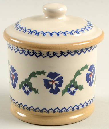 Pansy Sugar Bowl & Lid