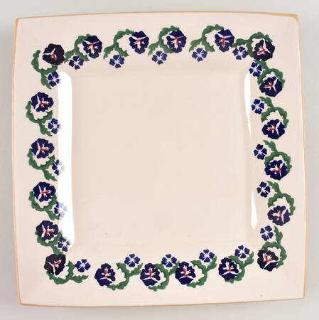 Pansy Square Dinner Plate