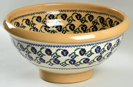 Pansy 13" Large Salad Serving Bowl