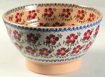 Old Rose 8" Round Vegetable Bowl