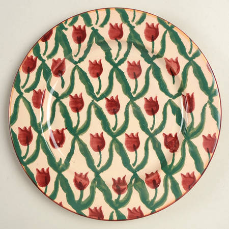 Red Tulip Salad Plate