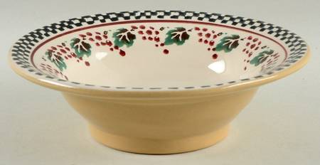 Grape Rim Soup Bowl