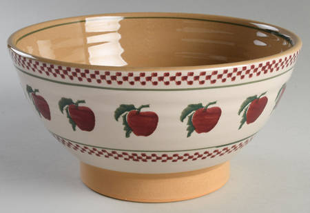 Apple 10" Large Salad Serving Bowl