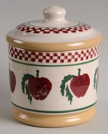 Apple Sugar Bowl & Lid
