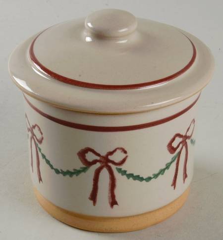 Swag and Bow Sugar Bowl & Lid