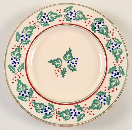 Holly and Ivy Salad Plate