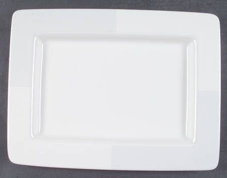 Arctic White 16" Rectangular Serving Platter by Nautica