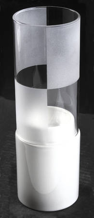 Arctic White Hurricane Lamp & Globe