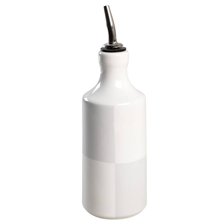 Arctic White Oil Jar & Drizzle Spout by Nautica