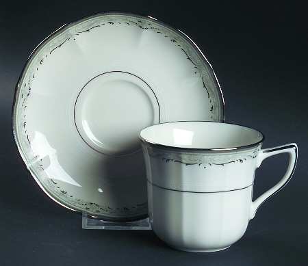 Whitmore Flat Cup & Saucer Set