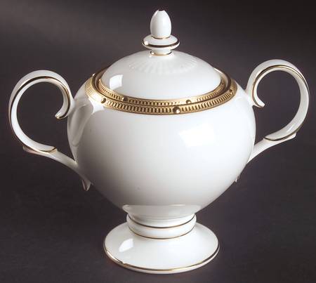Rochelle Gold Sugar Bowl & Lid