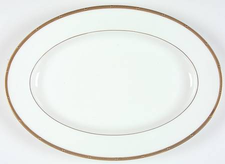 Rochelle Gold 16" Oval Serving Platter