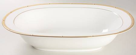 Rochelle Gold 10" Oval Vegetable Bowl