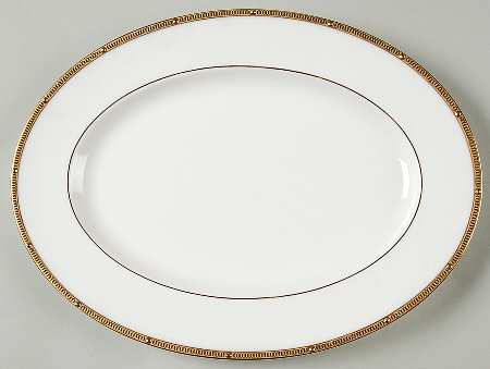 Rochelle Gold 12" Oval Serving Platter