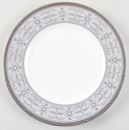 Rochelle Platinum Accent Luncheon Plate