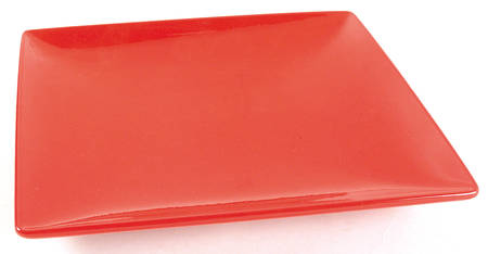 Candy Apple Square Dinner Plate