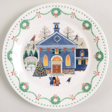 Americana Christmas Salad Plate