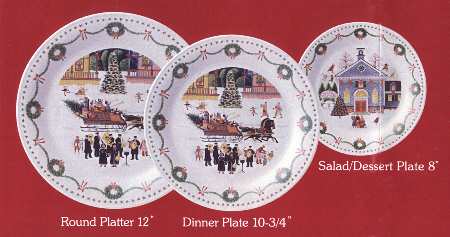 Americana Christmas Chop Plate (Round Platter)