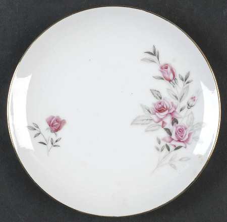 Wild Rose (Gold Trim) Bread & Butter Plate