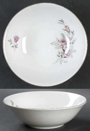 Wild Rose (Gold Trim) Coupe Cereal Bowl