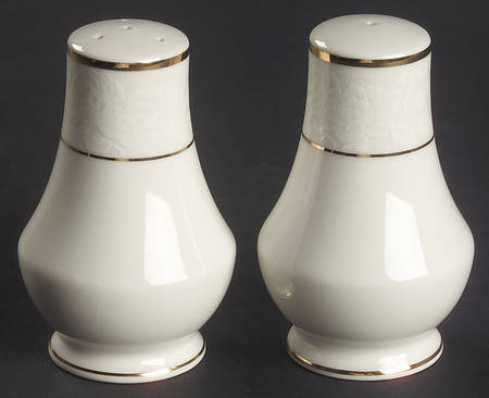 Vintage Lace Gold Salt & Pepper Set